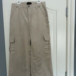 Banana Republic mid rise cargo pants beige size 8